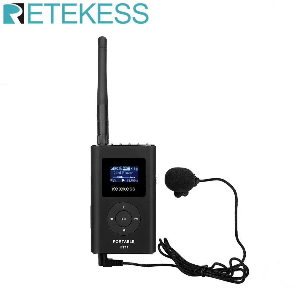 Беспроводной передатчик Retekess FT11 0 3 Вт FM MP3 радиовещание трансмиттер для церкви