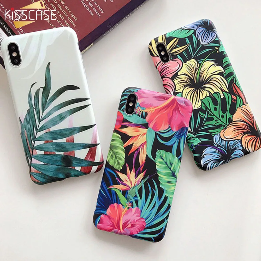KISSCASE Ретро Цветочный чехол для iPhone XS MAX XR X 10 винтажный TPU цветочный 6 6S 7Plus 8 Plus Coque Case