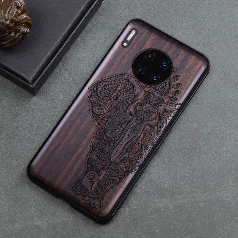 Деревянный чехол P30 для huawei P30 Pro, тонкий чехол из дерева mate 20 Pro, задняя крышка из ТПУ, бампер P30, чехол для huawei P30Pro mate 20 Pro Funda
