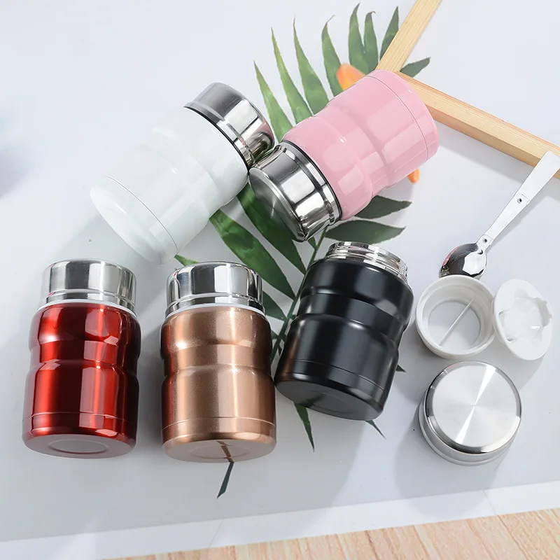 500ml Insulated Tumbler Thermos for Food Soup Yogurt Insulated Lunch Containers Food Jar with