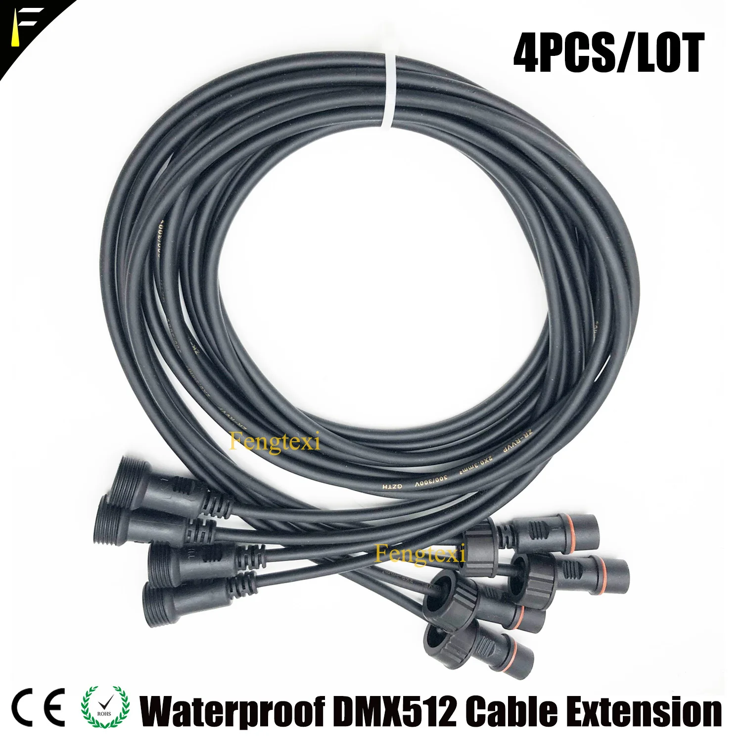 Удлинительный кабель DMX512 4 шт./лот удлинитель для сцены 3 м м|Эффект освещения