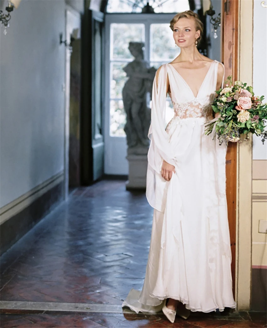 LORIE-Boho-Wedding-Dress-2019-Robe-de-mariee-Vintage-Chiffon-Bridal-Dress-Elegant-Wedding-Bride-Gowns (3)