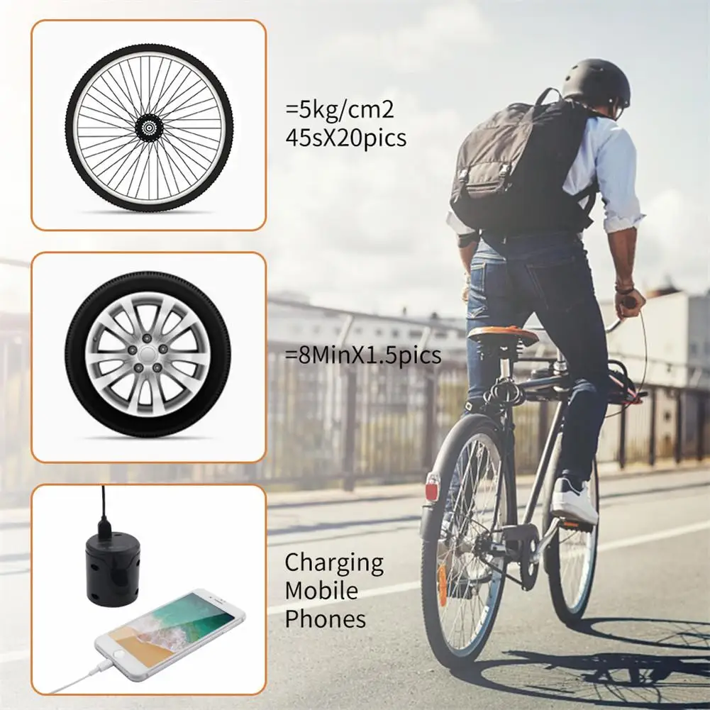 Ручной Автомобильный нагнетательный насос воздушный насос 1000mAh 150PSI 12V Аккумуляторный мини электрический воздушный насос для велосипеда скутер шины