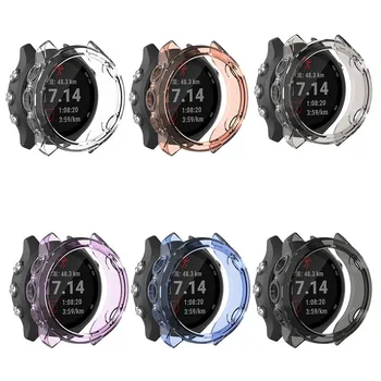 

Clear TPU Frame Protector Watch Case Cover Shell For Garmin Forerunner 245M 245 Protection Silicone Case Cover Shall @10