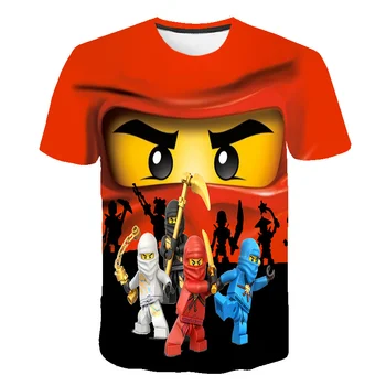 

2020 Summer Anime 3D cartoon tee Baby Boy Clothes Kids lovely Ninja Clothes Ninjago t shirt Children Clothing Boy Girls shirt