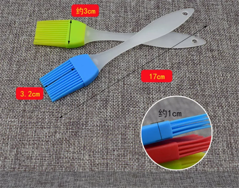 Big price cuts 1pc Silicone brush small barbecue brush heat-resistant lint-free kitchen baking tools cake Basting Brushes
