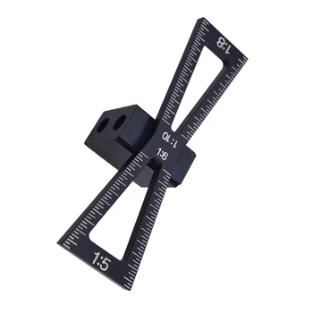 

Aluminum Woodworking Dovetail Marker Marking Gauge For Woodworkinf Useful 1x