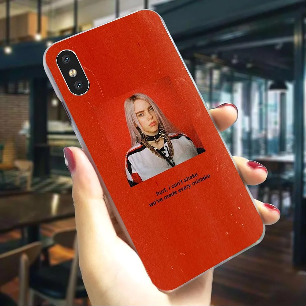 Модный чехол для телефона Singer Billie Eilish для чехла iPhone 5S 5 SE 6 6 S/6 6S Plus 7 8/7 8 Plus X XS XR Xs Max, Жесткий Чехол - Цвет: K2506409