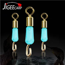 JIGEECARP 20 шт. Карп силиконовые Вертлюги для рыбалки быстрая замена поворотный желтый Карп рыболовные аксессуары баррель терминал снасти