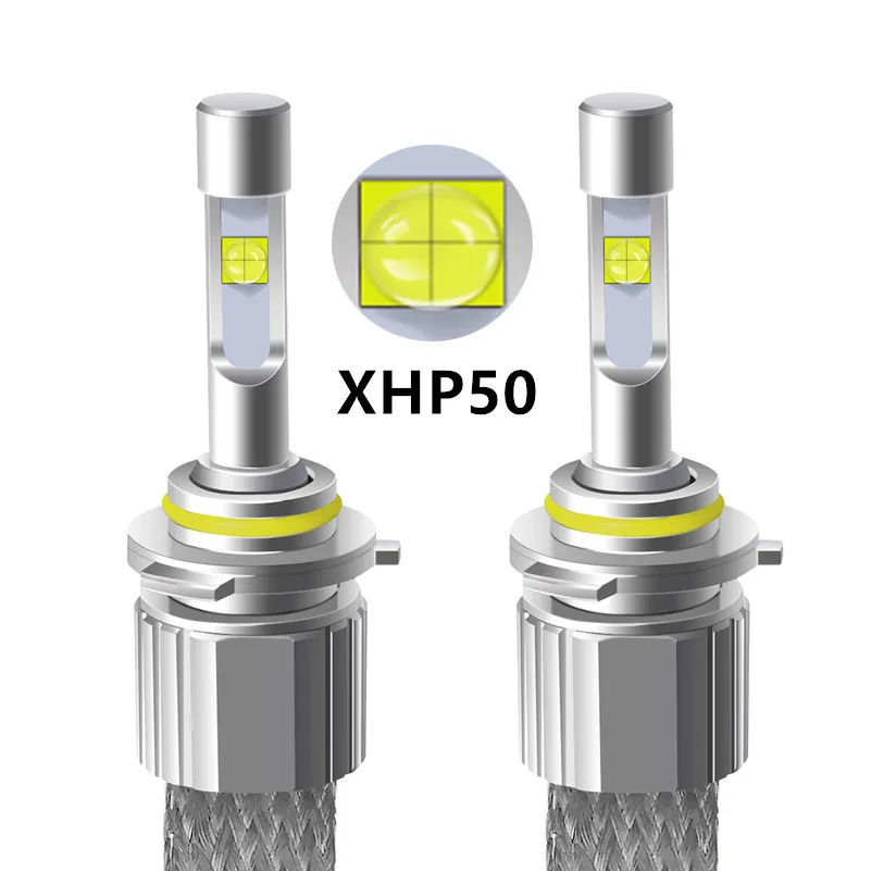 Светодиодсветодиодный Автомобильные фары H4 H7 XHP50 светодиодные Bi светодиодный