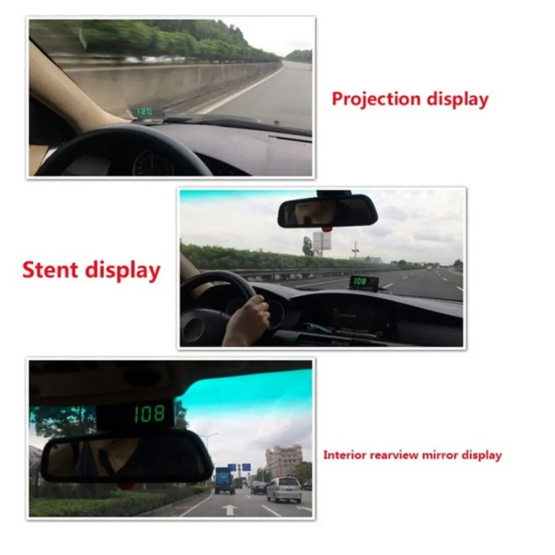 Цифровой универсальный автомобильный HUD gps Спидометр с сигналом превышения скорости сигнализации для лобового стекла для всех транспортных средств