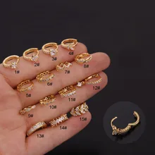 

1PCS Nose Hoop Nostril Ring Ear Helix Cartilage Tragus Earring Cartilage Tragus Hoop Earring Jewelry