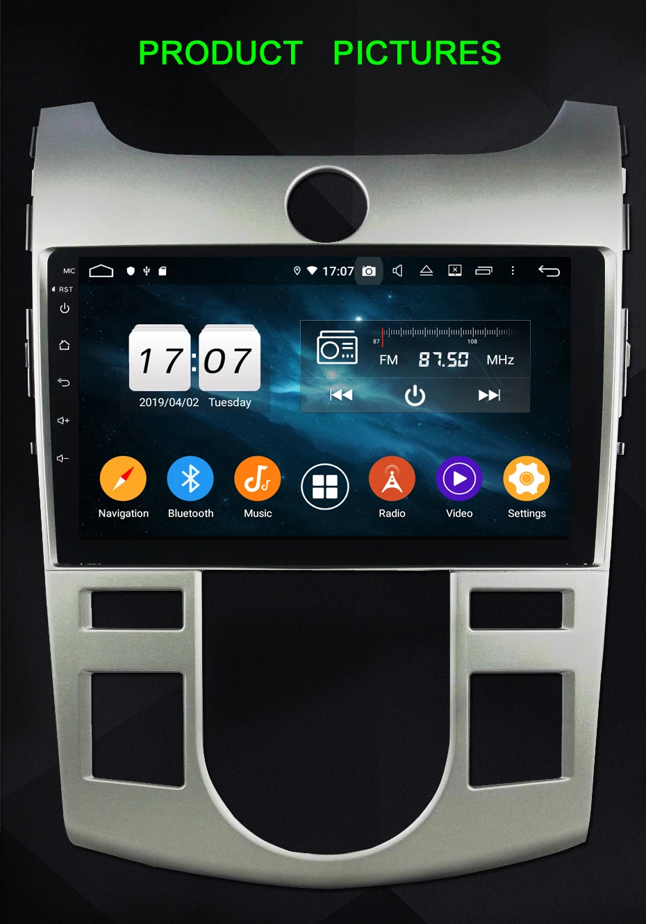 KANOR Android 9,0 Восьмиядерный 4+ 64g 2din автомобильный DVD Радио Видео плеер для KIA Cerato Forte 2008-2012 с gps навигацией аудио