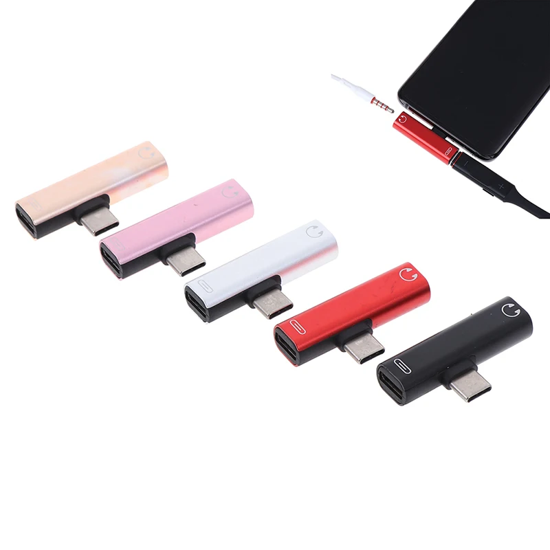 2 в 1 usb type C 3,5 мм разъем аудио адаптер для наушников для Xiaomi Mi 9 samsung galaxy s10 s10+ USB C адаптер для зарядки