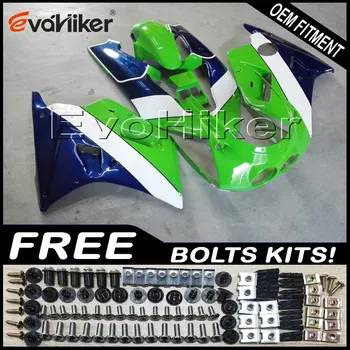 

Custom fairing for ZX250R 1990-1992 ABS motor panels Body Kit green blue+gifts
