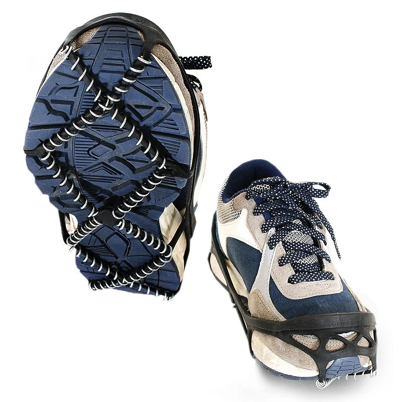 

1 Pair Winter Non-slip Ice Gripper Mountaineering Snow Climbing Anti-slip Shoe Covers Spike Cleats Crampons Winter Overshoes