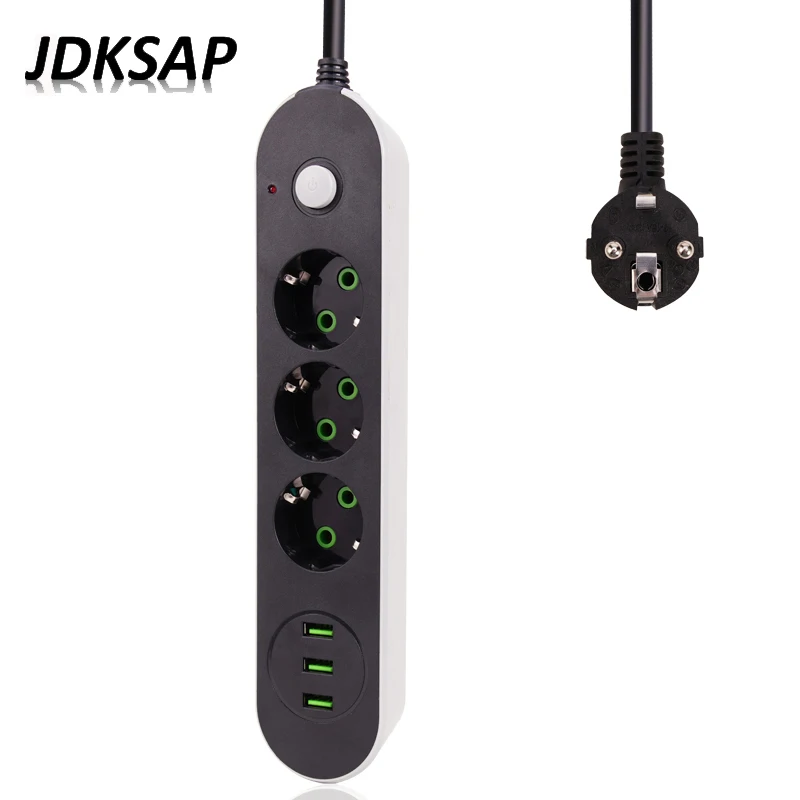 Умная плата питания USB удлинитель с 3 розетками зарядное устройство портами 5 м/2