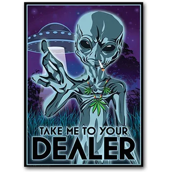 

Psychedelic Trippy Mind Visual Mushroom Education Magic Black Light Silk Painting Wall Art Posters and Print Home Decor