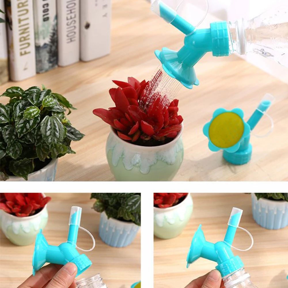 

Water Can Garden 2In1 Plastic Sprinkler Nozzle For Flower Waterers Bottle Watering Cans Sprinkler Sun Flower Long Mouth Home