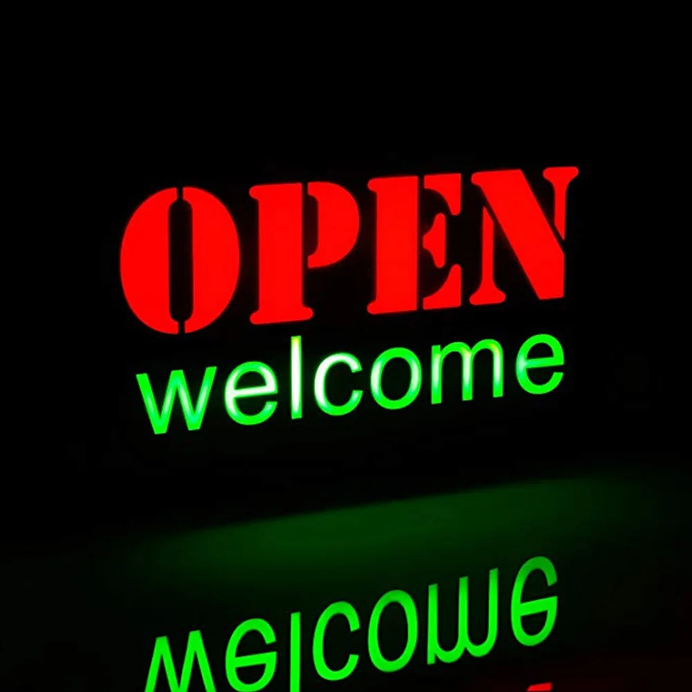 

Decorative Door Resin Neon Lamp Advertising Light Restaurant Ultra Bright Bar LED Illuminate Sign Open Welcome Store Visual