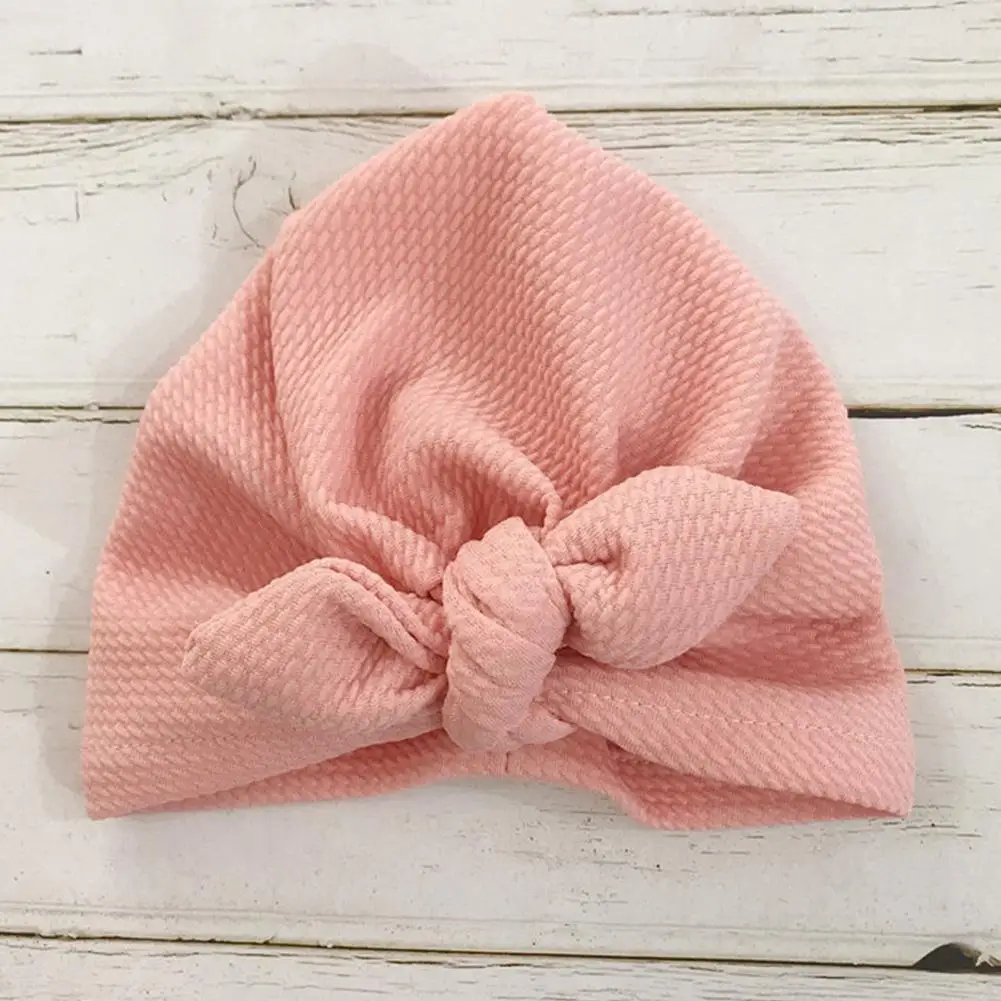 I pink Kuulee детская шапка с кроличьими ушками, завязанная в индийском стиле Шапка-тюрбан для украшения, подарок на день рождения, 0-6 месяцев, одежда, прекрасные аксессуары - Цвет: I pink