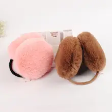 Модные плюшевые наушники удобные теплые наушники для мужчин и женщин
