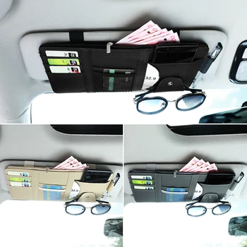 

Car Multi-function Sun Visor Clip Glasses Storage Clip Driver's License Storage Bag Car Interior Supplies Auto Fastener