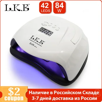 

LED UV Nail Lamp 84W SUNX Plus uv lamp Nail 42 LED Beads 4 Timing Design Gel Nail Polish lamp for nails Nail Art Tools