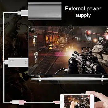 

USB 3.0 to HDMI Male Cable HDTV TV HD 1080P HDMI Converter USB HDMI Male 5.0/iOS For Android to Adapter Y4B6