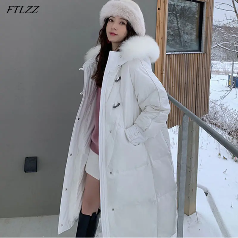 FTLZZ 2020 Winter Women Large Artificial Fur