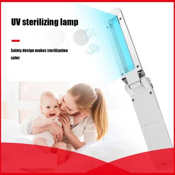 

Portable UV Germicidal Lamp LED Ultraviolet Light Bulb Handheld Folding Sterilizing Disinfection Light Sterilizer Kill Dust Mite