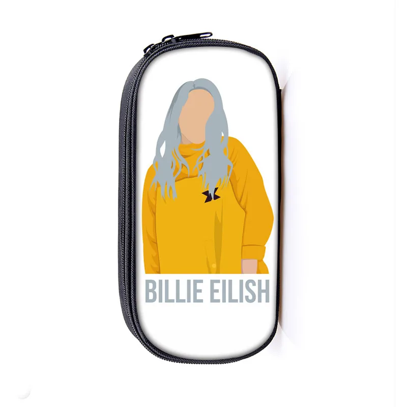 Косметичка Billie Eilish, чехол для карандашей s BE, женские косметички, сумка для девочек-подростков, футляр для карандашей, чехол bille elish, школьные принадлежности - Цвет: 17