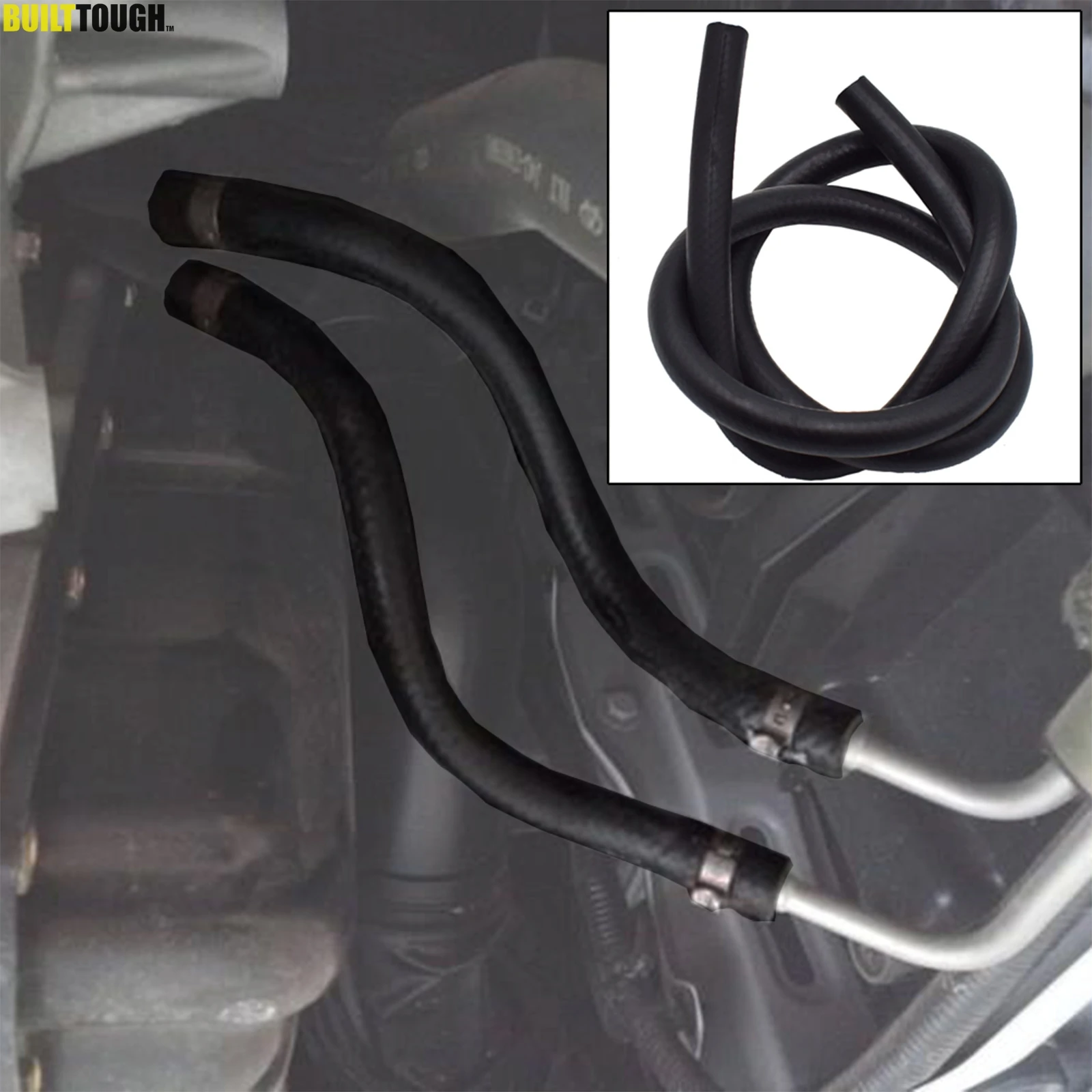 1/4"/5/16"/3/8"/3/16" I.D Fuel Petrol Oil Diesel Hose Line Pipe Tube Rubber 10/11/13/15mm Outer Diameter Anti-aging Protector