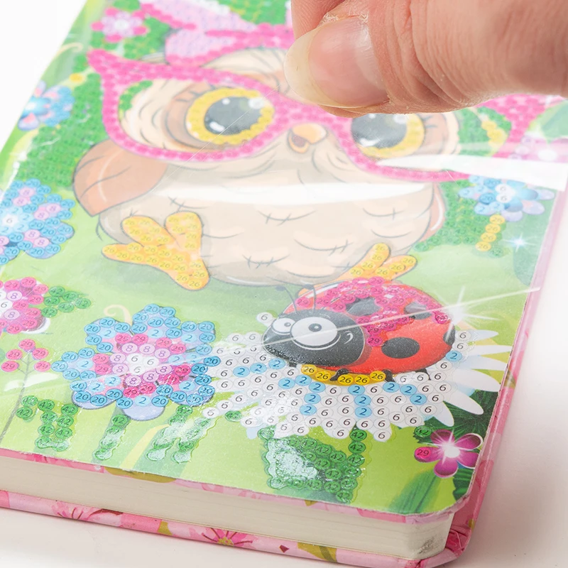 50 страниц алмазная живопись блокнот DIY мультфильм алмазная живопись дневник вышивка крестиком Дневник для детей с подарочной коробкой