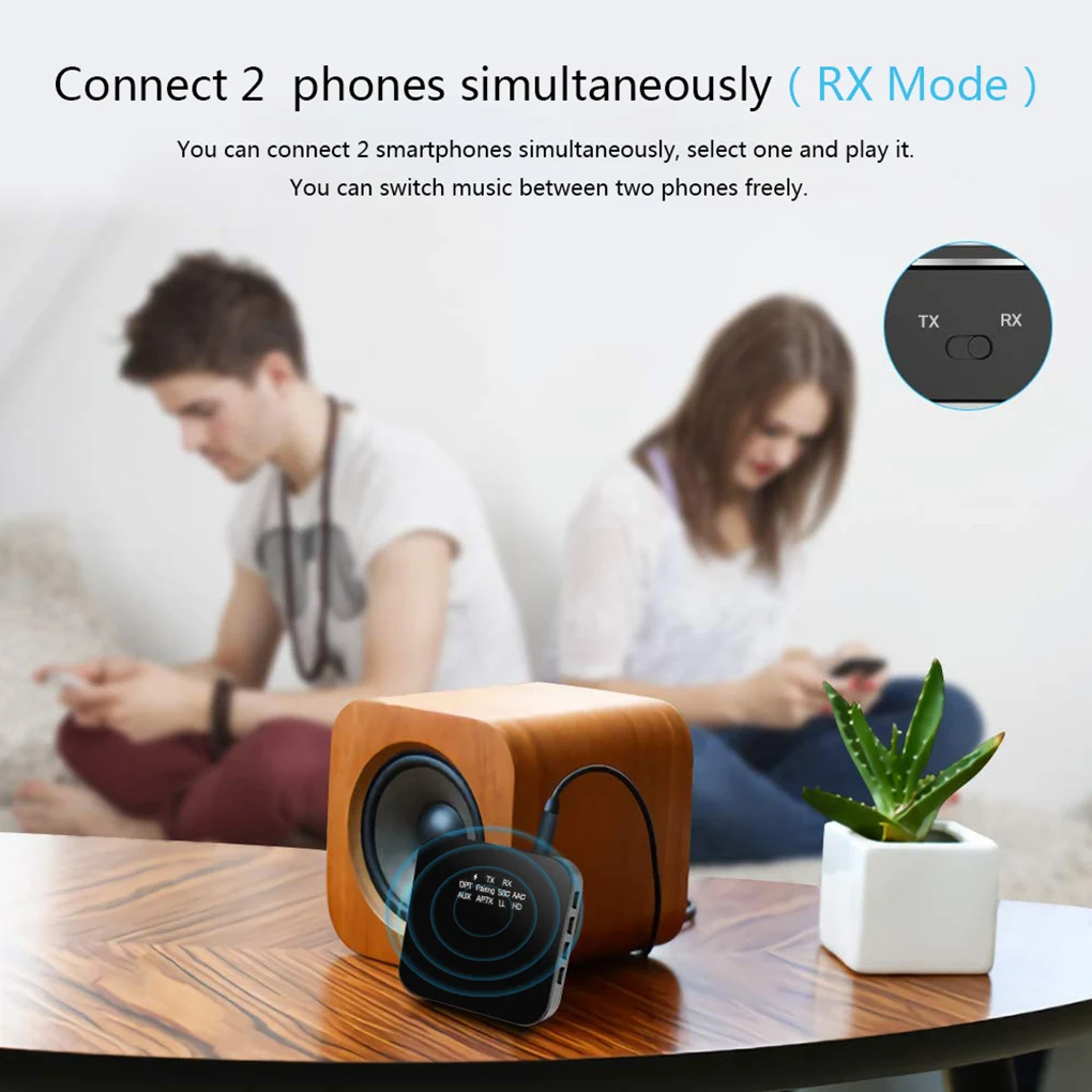 Bluetooth 5,0 передатчик приемник Динамик ТВ MP3 CSR8675 3,5 мм AUX оптический порт HD Музыка Аудио адаптер