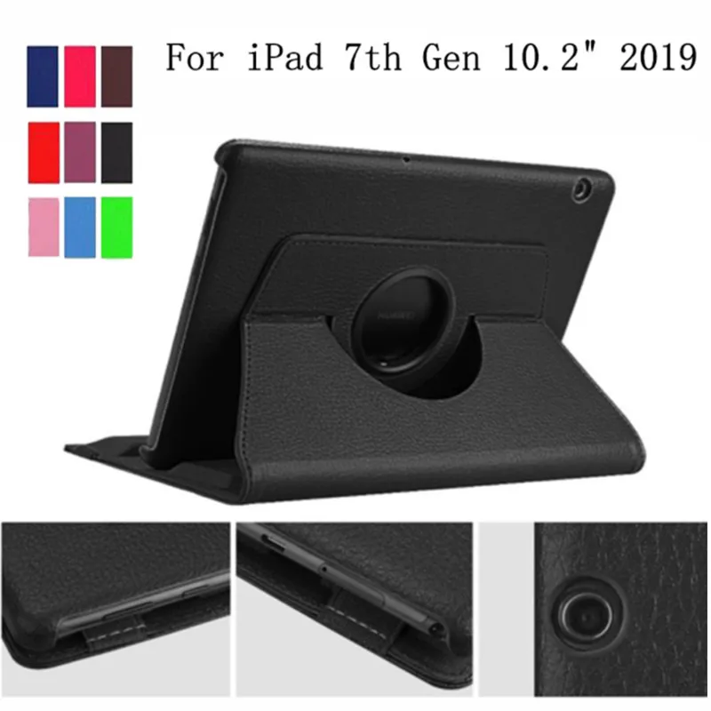 Для iPad 10 2 2019 умный чехол 360 градусов вращающийся для Apple 7-го поколения A2200 A2198 A2232 |