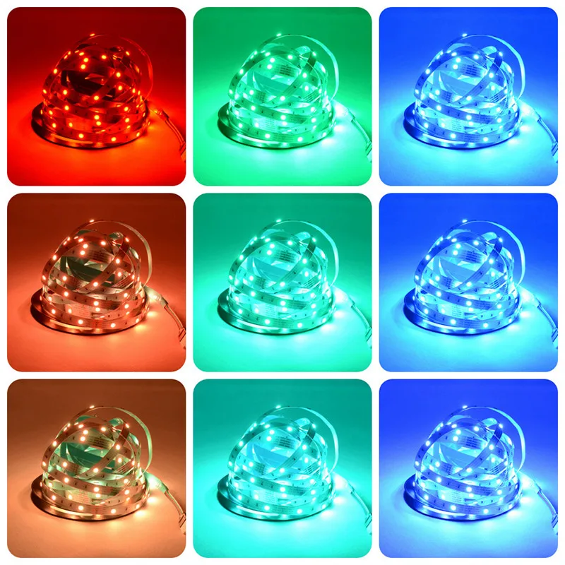 СВЕТОДИОДНЫЙ огни LED лента 5050 10 м комплект Диодная лента/Питание 12 V/RGB контроллер 12V адрес светодиодный ленты Рубан светодиодный Подсветка неоновая лента