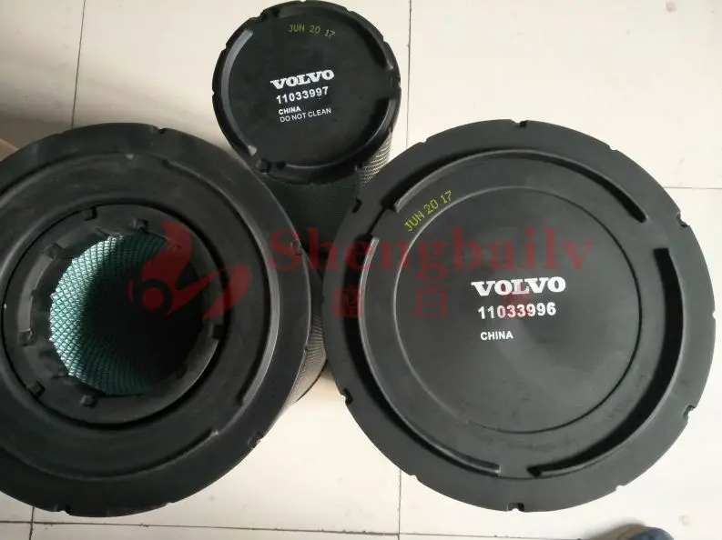 Excavator accessories 360/380 excavator air filter element 11033996/11033997