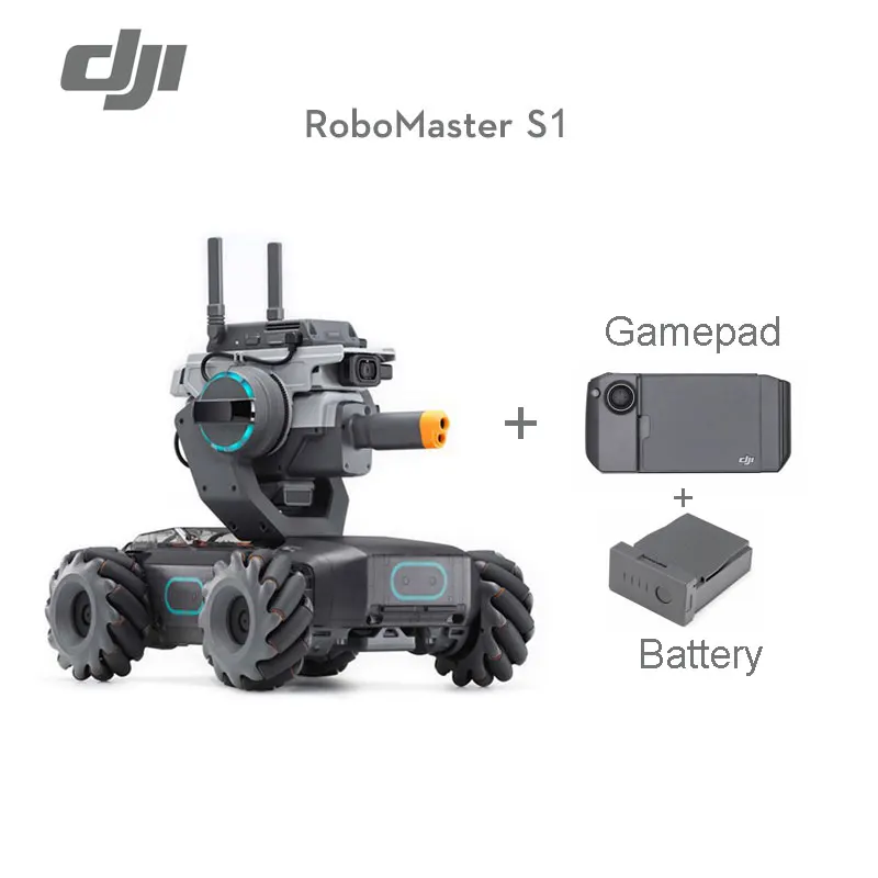 DJI RoboMaster S1-это умный Обучающий робот с дистанционным управлением, умный автомобиль, игрушечный танк, Роботизированная Игрушка, детский подарок, бренд - Цвет: Battery combo