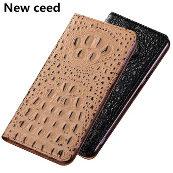 

Crocodile Pattern Genuine Leather Phone Case Credit Card Holder For Huawei Enjoy 10 Plus Case For Huawei Enjoy Max Phone Bag