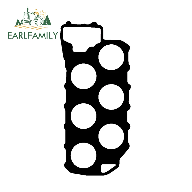 

EARLFAMILY 12.6cm x 7cm Vr6 Head Gasket Vinyl Decal Waterproof Sticker Mk2 Mk3 Mk4 Ill Fck JDM Funny Car Stickers Black/Silver