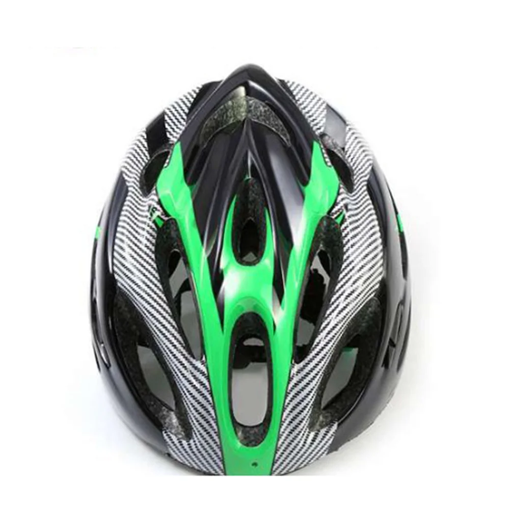 Мужской взрослый шлем велосипед портативный дышащий Регулируемый для велоспорта открытый BF88 - Цвет: Green black