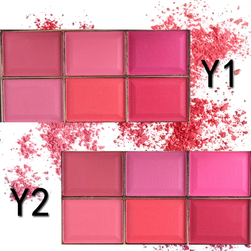 6 colors blush makeup rouge women's blush occident brighten skin color nude makeup natural sunburn rouge disk