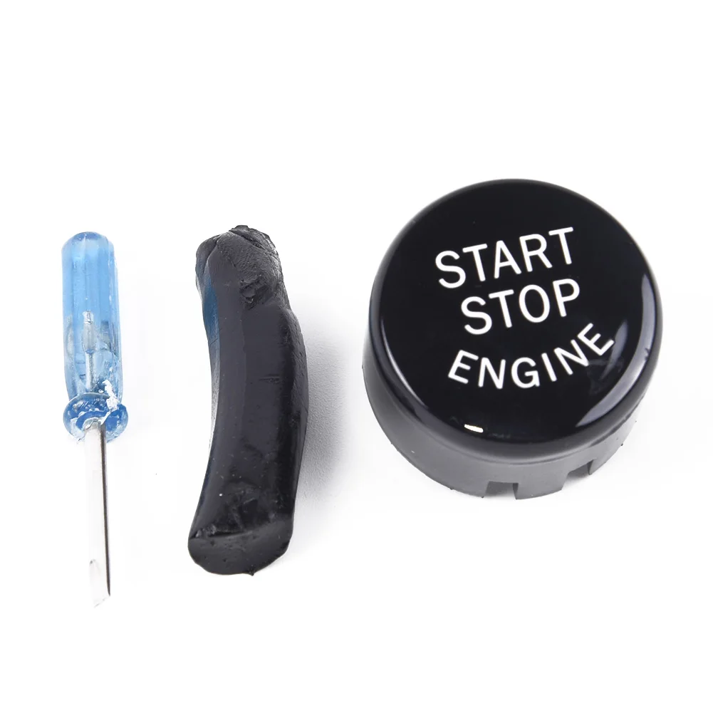 

Stop Screwdriver Accessories Button Cover Decor Black Start For BMW F20 F10 F01 F48 F26 F15 F16 Replaces Stock