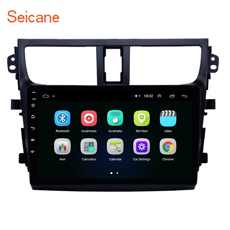 Seicane автомагнитола gps для Suzuki Celerio Android 8,1 2.5D экран 9 дюймов Поддержка OBD2 DVR Carplay