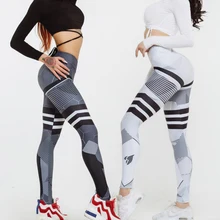 Женские сексуальные эластичные спортивные брюки, штаны для йоги, Леггинсы для йоги, колготки для бега, спортивные Леггинсы, одежда для спортзала, фитнеса, йоги