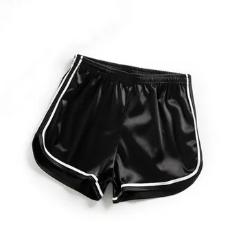 

2019 Fashion Style Satin Smooth Sports Shorts Female High Waist Fitness Running Shorts Women Slim Sportswear Size:S-XL