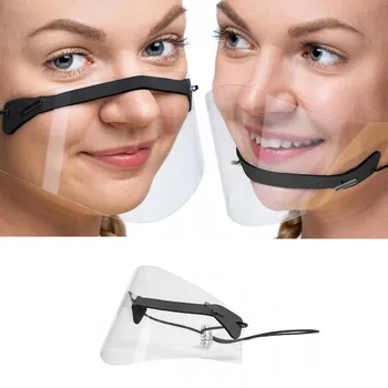

Washable Reusable Adults Mini Shield Mascarilla Facemask Transparent Pvc Visual Party Mask Mouth Cover Facial Face Shield Masque