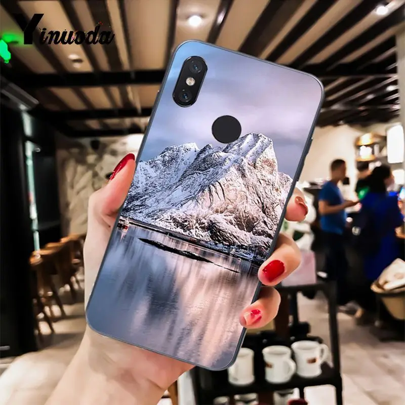 A10 Yinuoda зимние снежные горы Sceneary Проектор DIY чехол для телефона для Xiaomi mi 6 mi x2 mi x2S Note3 8 8lite Red mi 5 note5 Note4 4X - Цвет: A10