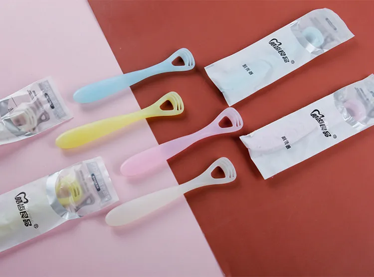 Zunge Schaber Reiniger Zunge Schaber Pinsel Zu Entfernen Zunge Beschichtung Oral Hygiene Pflege Oral Reinigung für Erwachsene Kinder – Detail 11